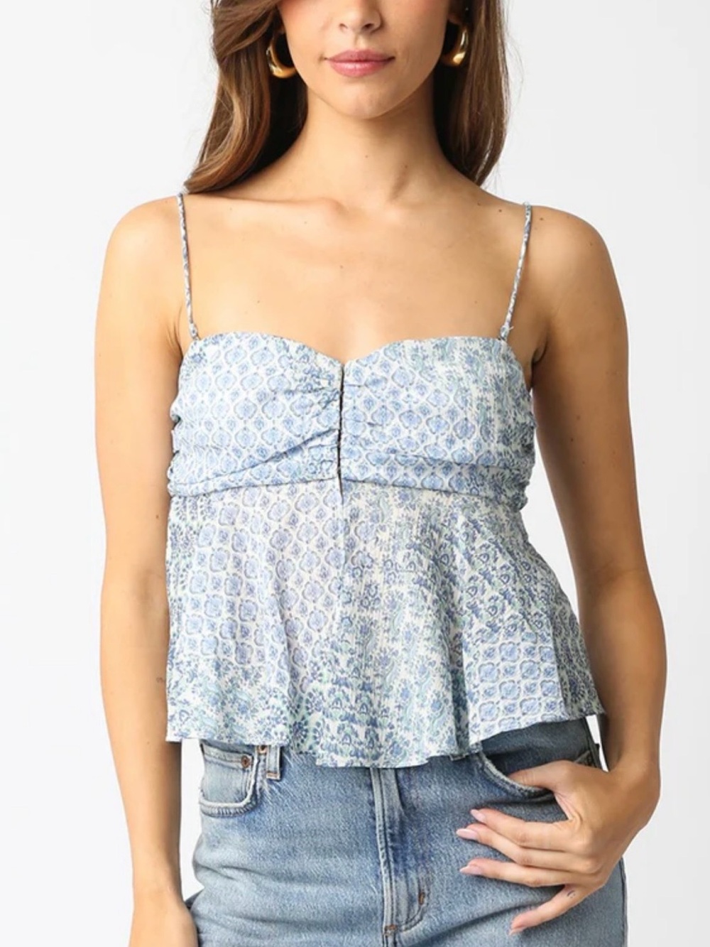 Olivaceous Front Clasp Top